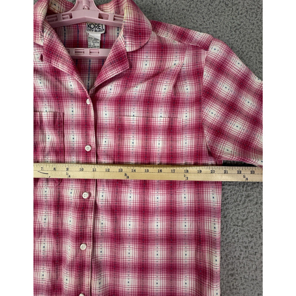 Koret City Blues Womens Pink Plaid Button Shirt Size S - Picture 12 of 15